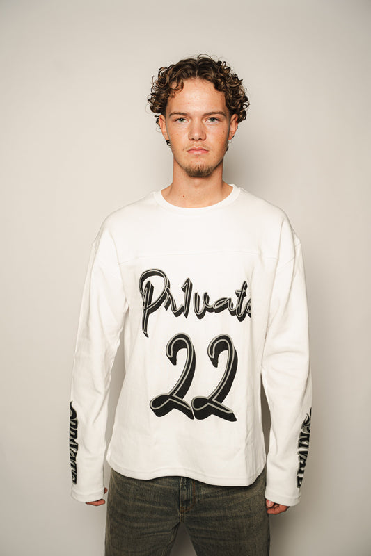 PR1VATE BLACK ON WHITE LONGSLEEVE 22